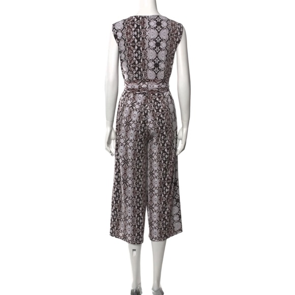 Nicole Miller V-Neck Animal Print Jumpsuit - Picture 3 of 6